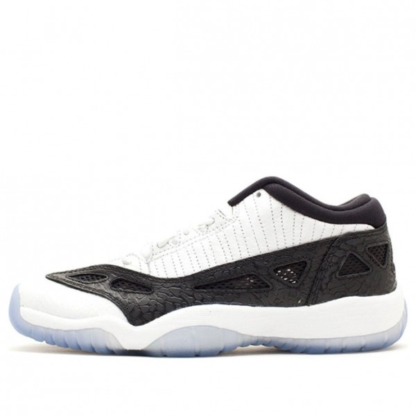 Air Jordan 11 Retro Low GS White/Metallic Silver-Black 306006-100