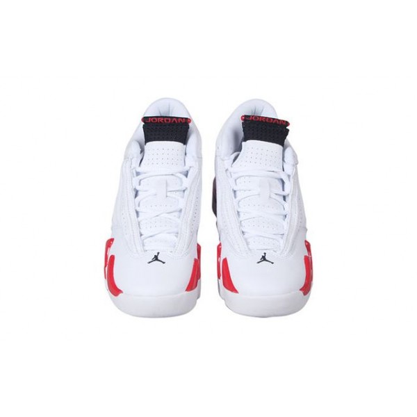 Air Jordan 14 Retro GS White Varsity Red 487524-100