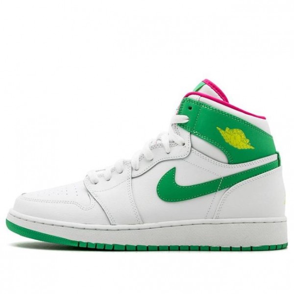 Air Jordan 1 Retro High'Easter' 2017 GG White/Gamma Green-Vvy Pnk-Cybr 332148-134