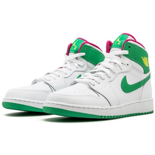 Air Jordan 1 Retro High'Easter' 2017 GG White/Gamma Green-Vvy Pnk-Cybr 332148-134