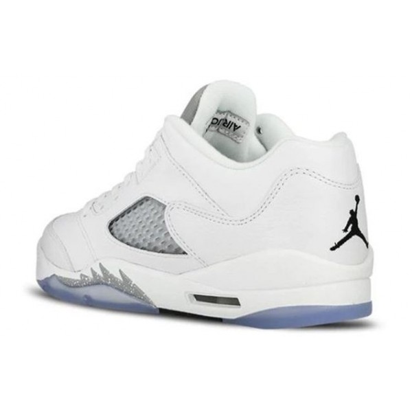 Air Jordan 5 Retro Low GG White Metallic Silver 819172-122