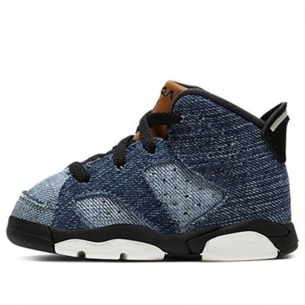 Air Jordan 6 Retro TD 'Washed Denim' Washed Denim/Sail/Varsity Red/Black CV5488-401