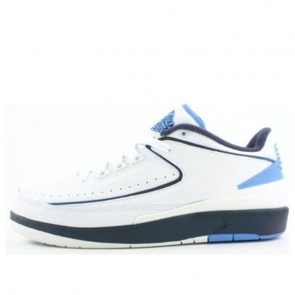 Air Jordan 2 Retro Low 'Midnight Navy' White/Midnight Navy-Columbia Blue 309837-141