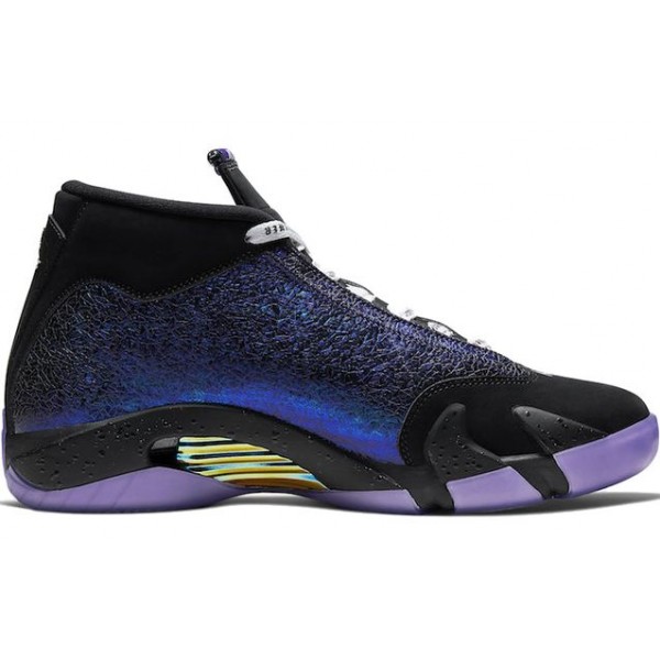 Air Jordan 14 Retro'Doernbecher' 2019 GS Black/Court Purple/Multi-Color/White CV2470-001