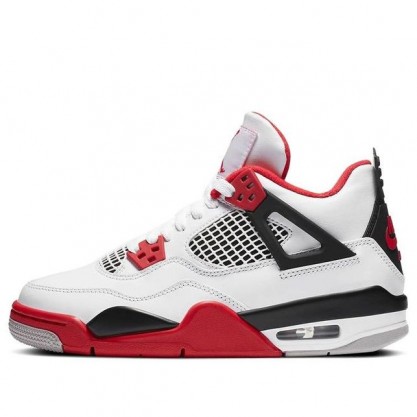 Air Jordan 4 Retro OG GS 'Fire Red' 2020 White/Black/Tech Grey/Fire Red 408452-160