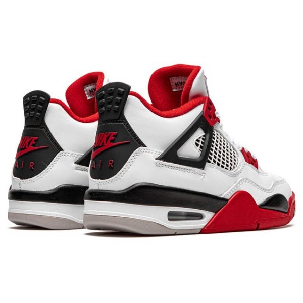 Air Jordan 4 Retro OG GS 'Fire Red' 2020 White/Black/Tech Grey/Fire Red 408452-160