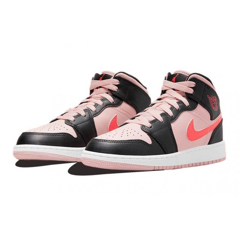 Air Jordan 1 Mid GS Pink Crimson 554725-604