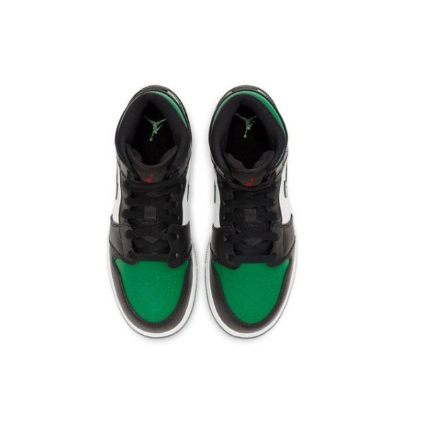 Air Jordan 1 Mid GS Green Toe 554725-067