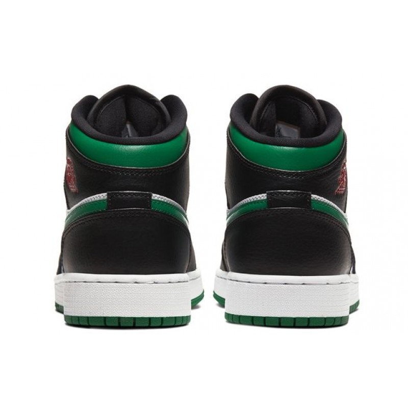 Air Jordan 1 Mid GS Green Toe 554725-067