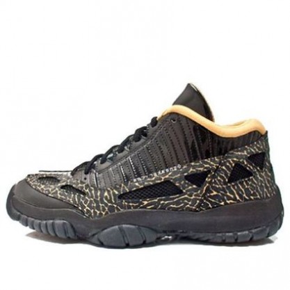 Womens WMNS Air Jordan 11 Retro Low 'IE' Black/Metallic Gold 316318-071