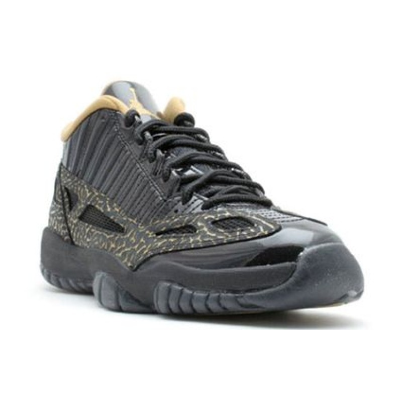 Womens WMNS Air Jordan 11 Retro Low 'IE' Black/Metallic Gold 316318-071