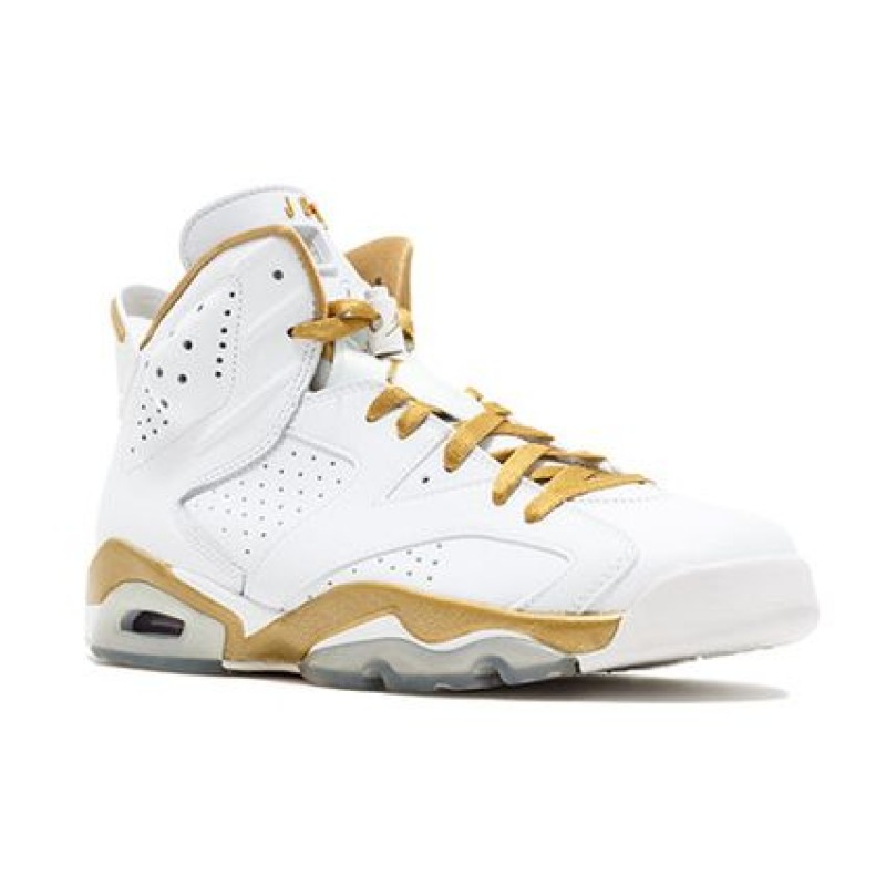 Air Jordan 6 Retro 'GMP' White/Metallic Gold 384664-135