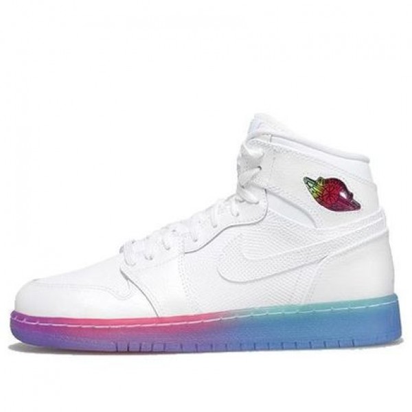 Air Jordan 1 High Premium'Gradient Sole' GS White/Retro/Teal/Verde/Infrared 705296-119