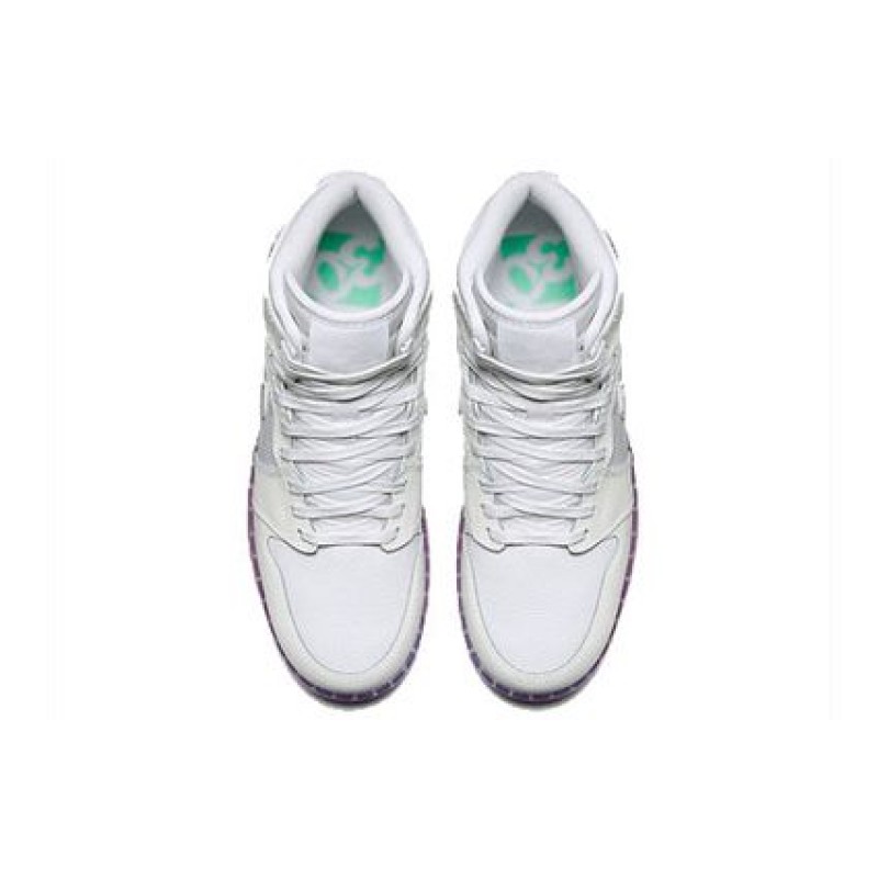 Air Jordan 1 High Premium'Gradient Sole' GS White/Retro/Teal/Verde/Infrared 705296-119