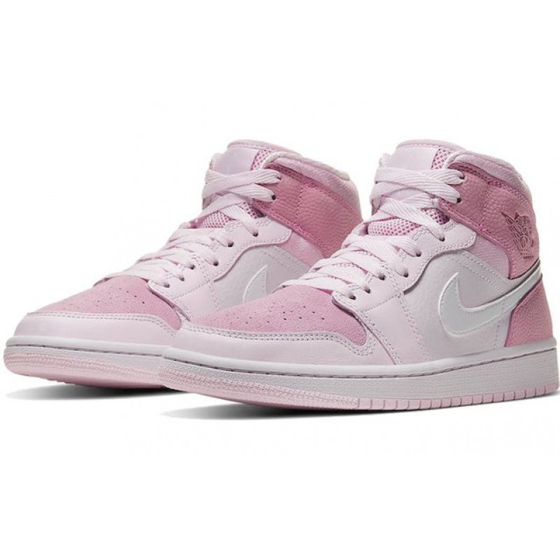 Womens WMNS Air Jordan 1 Mid Digital Pink CW5379-600