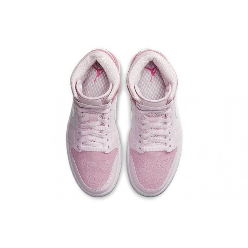 Womens WMNS Air Jordan 1 Mid Digital Pink CW5379-600