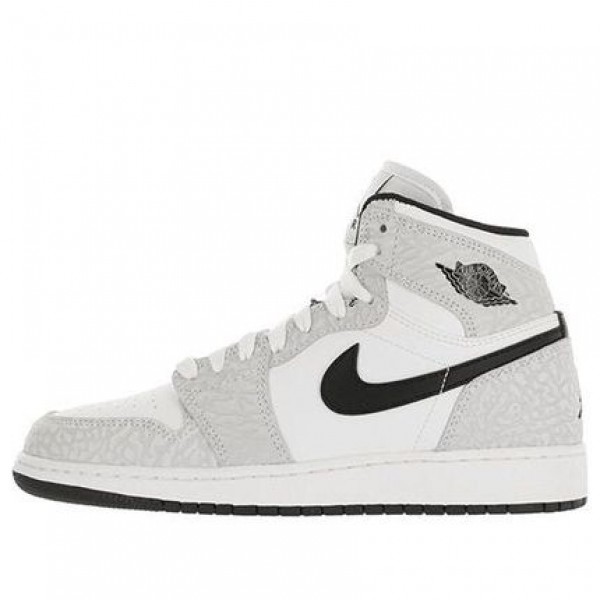 Air Jordan 1 High PRM BG White Platinum Cement 838850-106