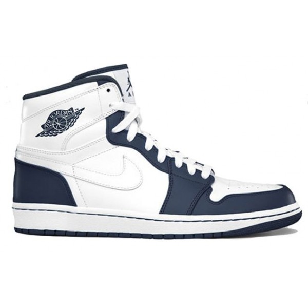 Air Jordan 1 Retro High 'White Midnight Navy' White/White/Midnight Navy 332550-105