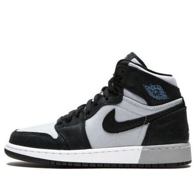 Air Jordan 1 Retro High'Aluminum' GS Black/Aluminum-White-Wolf Grey 332148-005