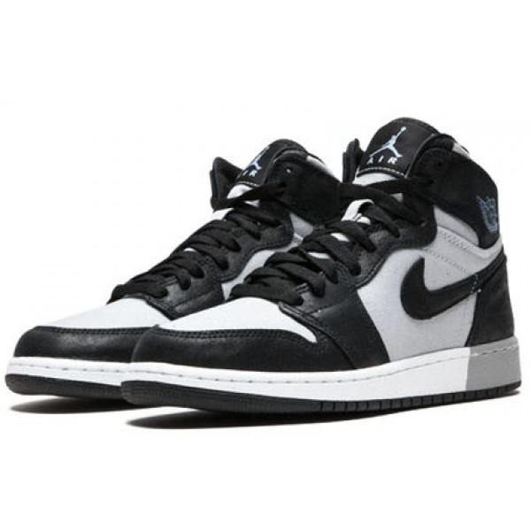 Air Jordan 1 Retro High'Aluminum' GS Black/Aluminum-White-Wolf Grey 332148-005