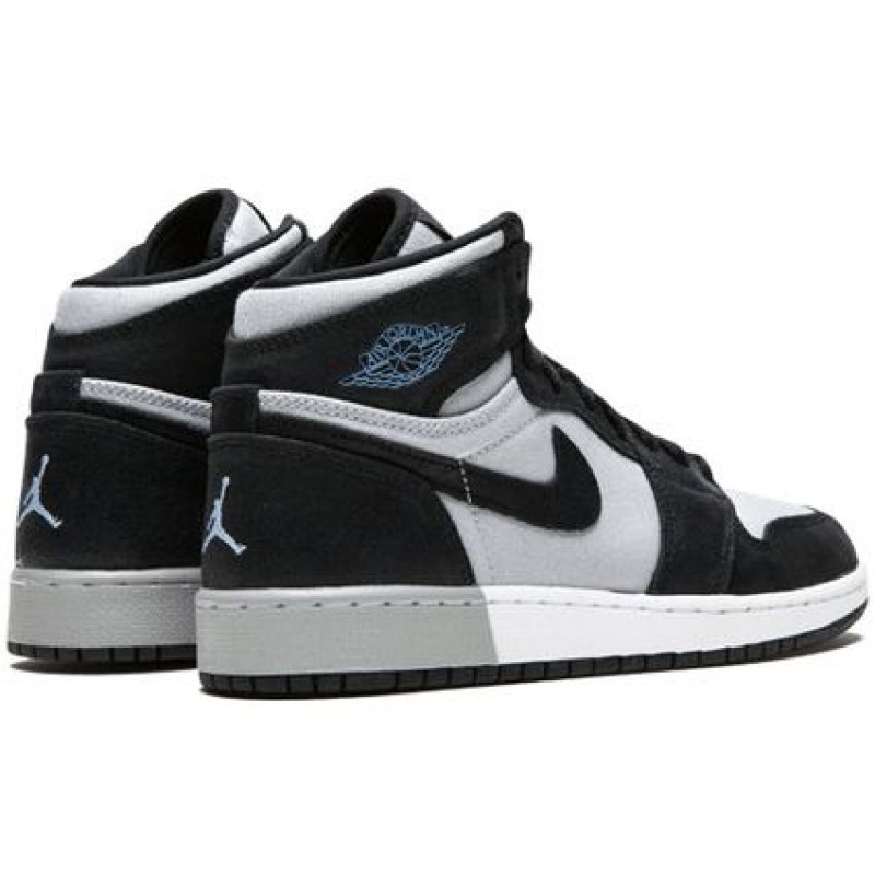 Air Jordan 1 Retro High'Aluminum' GS Black/Aluminum-White-Wolf Grey 332148-005