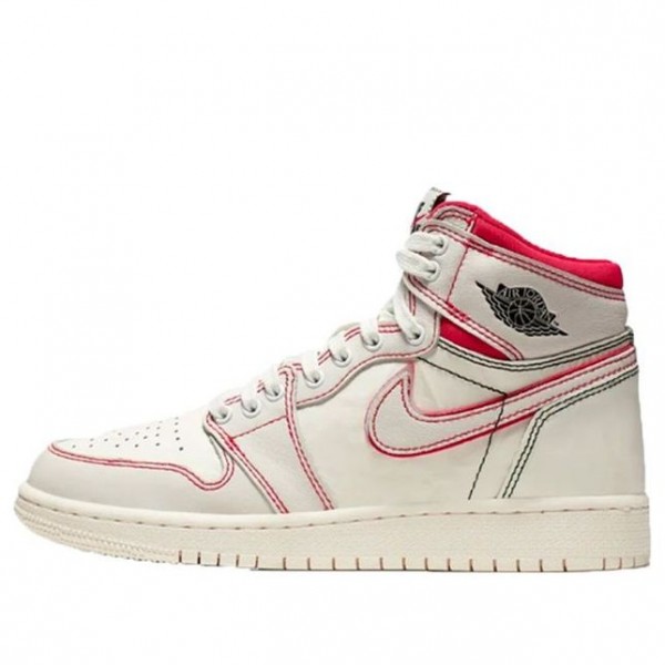 Air Jordan 1 Retro High OG GS Sail Phantom Red 575441-160