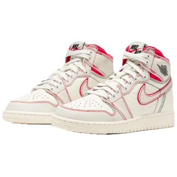 Air Jordan 1 Retro High OG GS Sail Phantom Red 575441-160