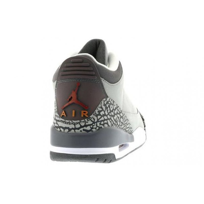 Air Jordan 3 Retro LS 'Cool Grey' 2006 Silver/Sport Red-Light Graphite-Orange Peel 315297-062