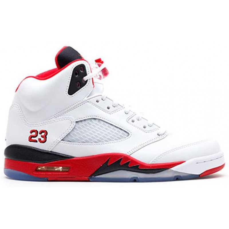 Air Jordan 5 Retro Fire Red Black Tongue 136027-120