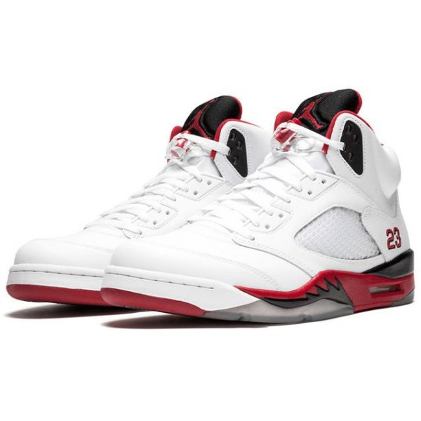 Air Jordan 5 Retro Fire Red Black Tongue 136027-120