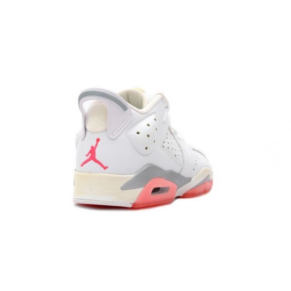 Womens WMNS Air Jordan 6 Retro Low 'Coral Rose' White/Coral Rose 304402-161