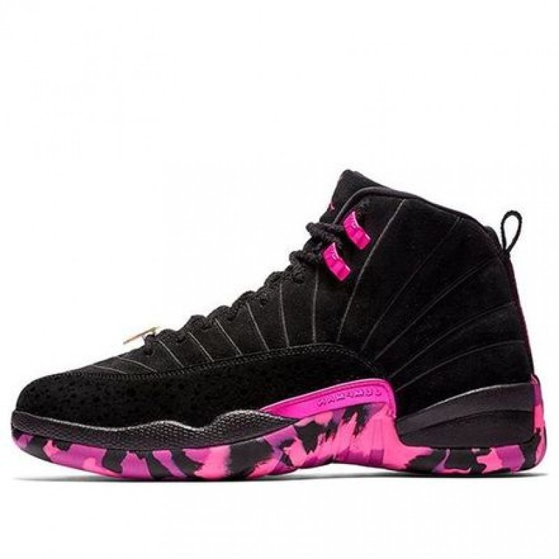 Air Jordan 12 Retro'Doernbecher' GS Black/Hyper Violet-Pink Blast AH6988-023