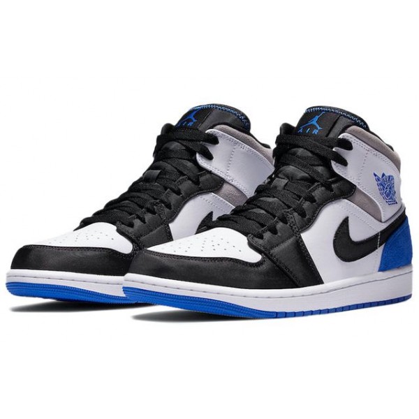 Air Jordan 1 Mid SE Royal Black Toe 852542-102