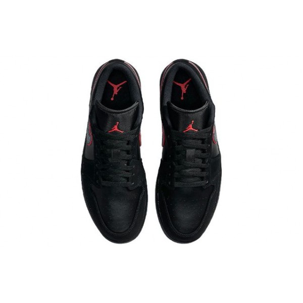 Air Jordan 1 Low 'Red Orbit' Black/Black/Red Orbit CK3022-006