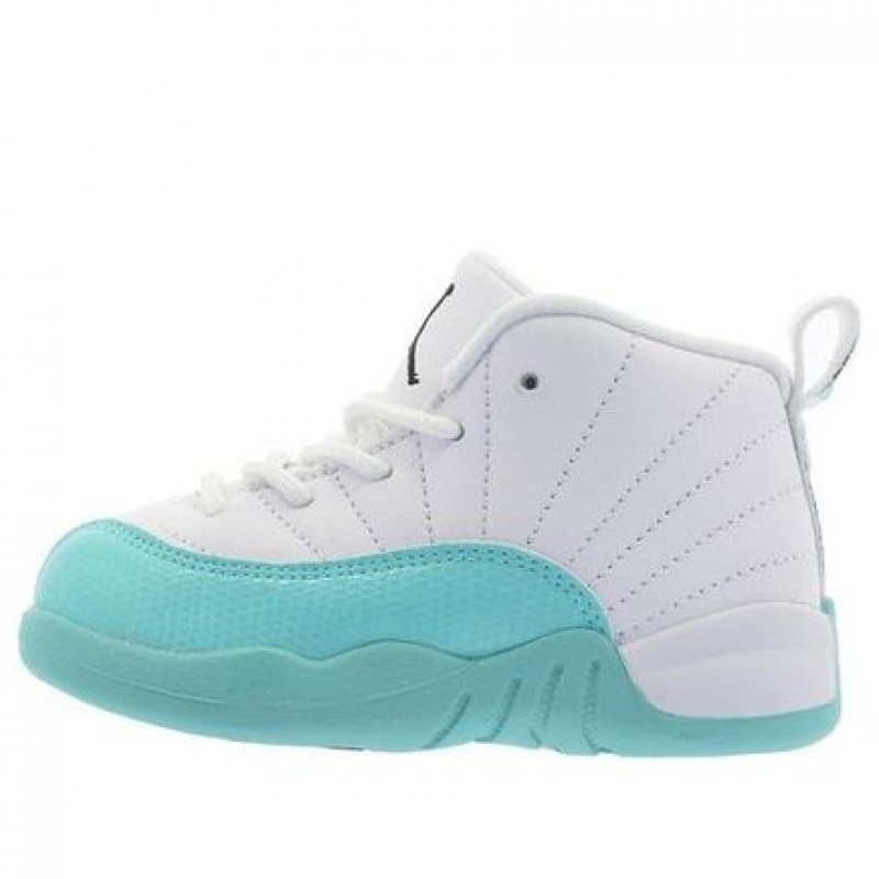 Air Jordan 12 Retro TD 'Light Aqua' White/Light Aqua-Black 819666-100