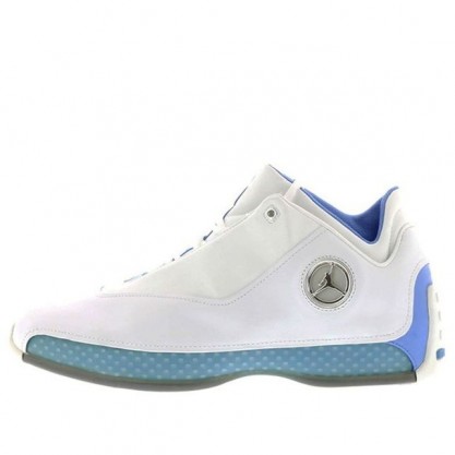 Air Jordan 18 OG Low 'University Blue' White/Chrome/University Blue/Metallic Silver 306151-104