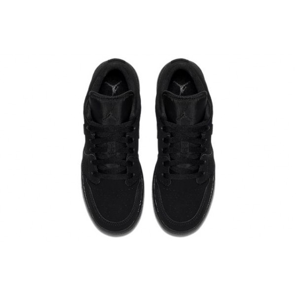 Air Jordan 1 Low (GS) Triple Black 553560-056