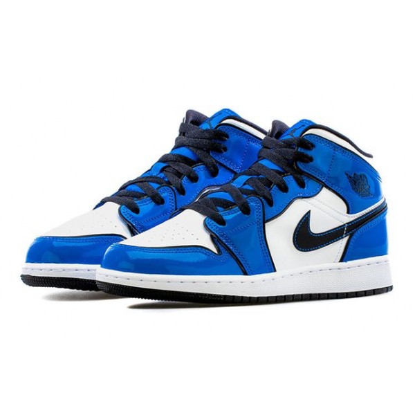 Air Jordan 1 Mid SE GS 'Signal Blue' Signal Blue (GS) BQ6931-402