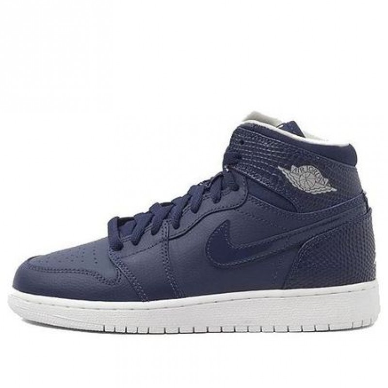 Air Jordan 1 Retro High'Midnight Navy' GS Midnight Navy/Light Bone 705300-405