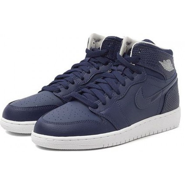 Air Jordan 1 Retro High'Midnight Navy' GS Midnight Navy/Light Bone 705300-405