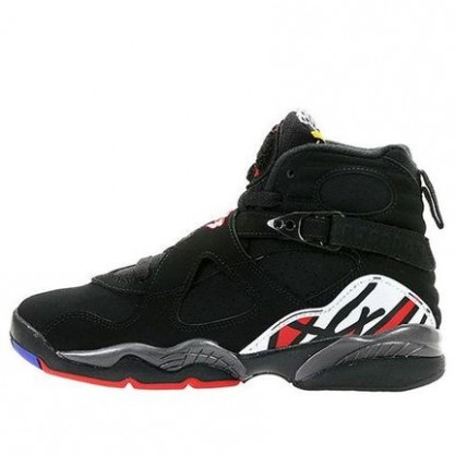 Air Jordan 8 Retro'Playoff' 2007 GS Black/Varsity Red-White 305368-061