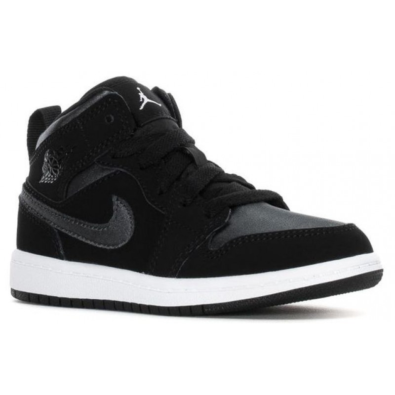 Air Jordan 1 Mid SE PS 'Black Anthracite' Black/Anthracite/White BQ6932-012