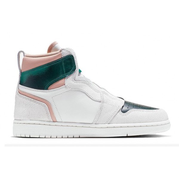 Womens WMNS Air Jordan 1 Retro High Zip 'Mystic Green' White/Mystic Green AQ3742-003