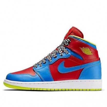 Air Jordan 1 Retro High'Racing Pack' GS challenge red/photo blue-white-cyber 705300-615