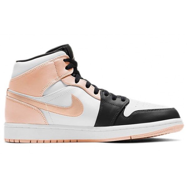 Air Jordan 1 Mid Crimson Tint Arctic Orange Black Toe 554724-133