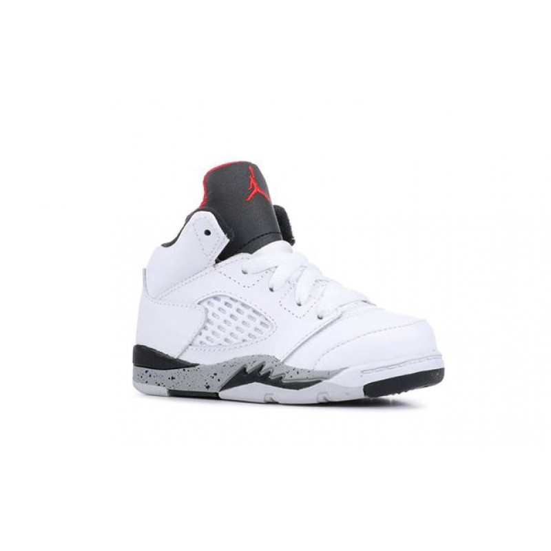 Air Jordan 5 Retro TD 'White' White/University Red/Black 440890-104