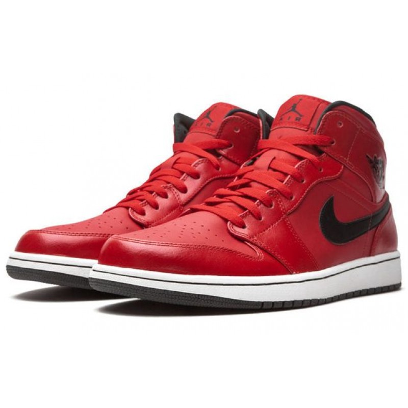 Air Jordan 1 Mid Gym Red Black 554724-602