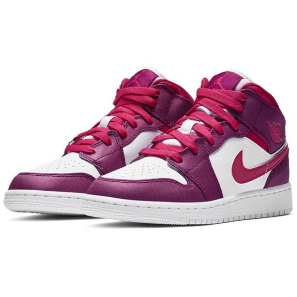 Air Jordan 1 Mid GS True Berry Rush Pink 555112-661