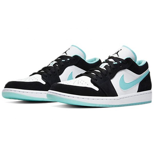 Air Jordan 1 Low White Black Island Green CQ9828-131