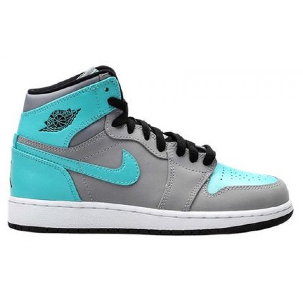 Air Jordan 1 Retro High'Tide Pool' GS wolf grey/tide pool blue-hot lava-black 332148-027